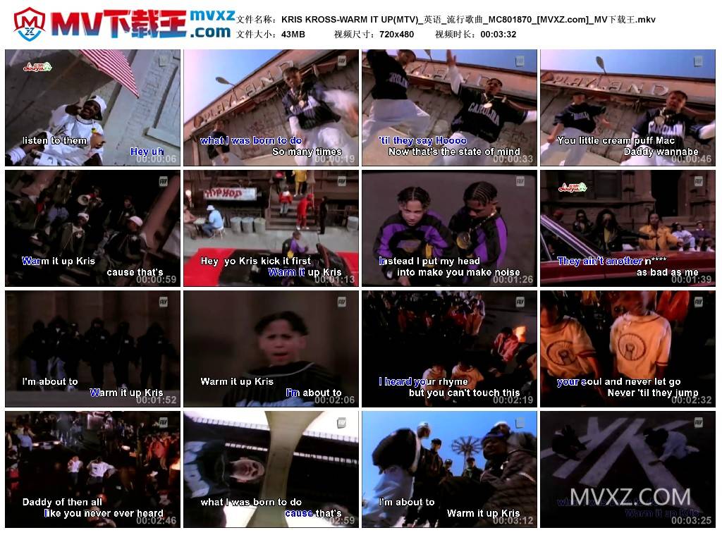 KRIS KROSS-WARM IT UP(MTV)_英语_流行歌曲_MC801870